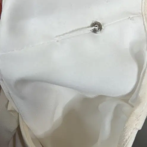 Carlisle Collection Brook Tweed Silk Linen With Ivory Bodice Dress Size 12