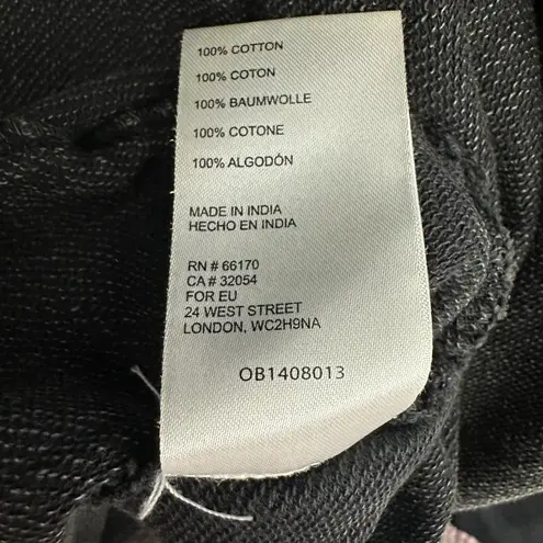 Pilcro Distressed Duster Hoodie Grey Black Size Small