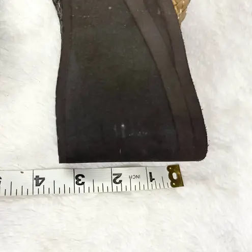 Cobian Zoe Brown Braided Strap Platform Wedge Sandals Size 7