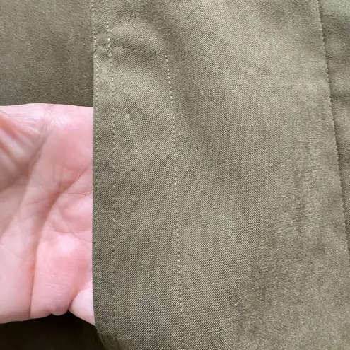 Karen Scott Olive Green Stretch Blazer Size 12