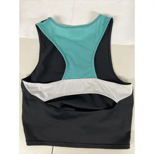 Kappa NEW S Small Open back Kombat System Athletic Tank Top Black/Green/White