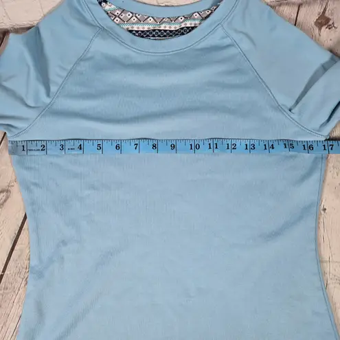 Cuddl Duds ClimateRight by Snowflake Fair Isle Pajama Set S Blue