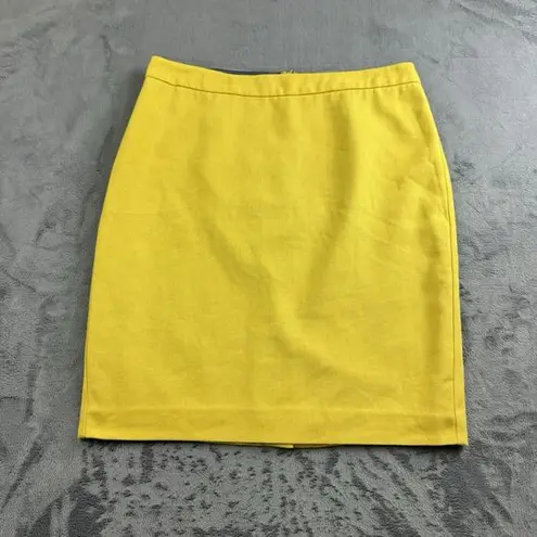 CAbi  Womens Skirt Size 8 Yellow Pencil Mini Boho Chic Career Mature Lagenlook