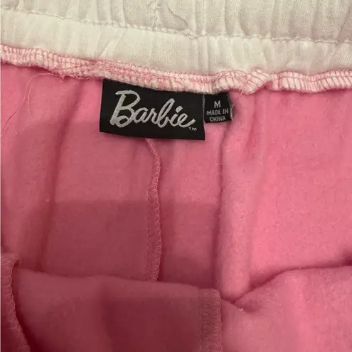 Barbie Pink and white Drawstring Women's Shorts M Size M