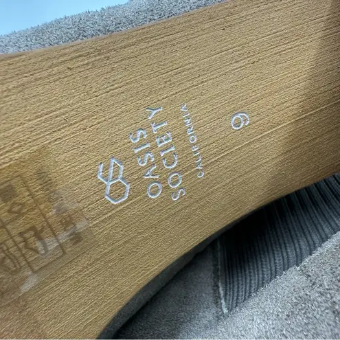 Oasis Society Grey Beige Sock Ankle Booties Boots Size 9 Gray