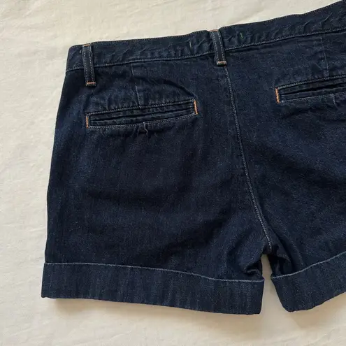 J Brand Dark Wash Indigo Cuffed Cotton Jean Shorts Size 29