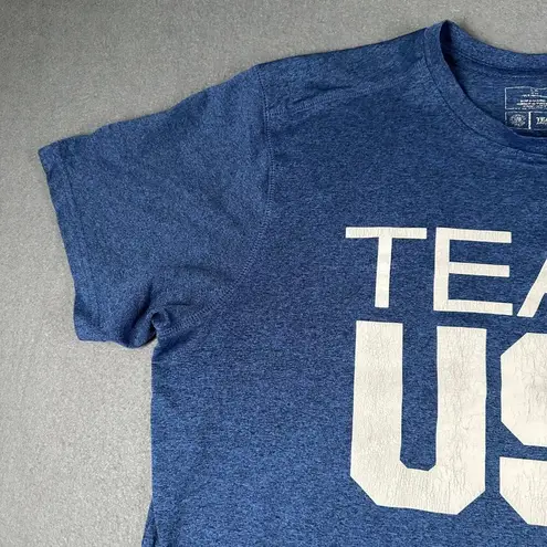 Team USA Large Blue Short Sleeve 2016 Rio de Janeiro Olympics Crew Neck Tee
