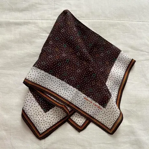 Brown geometric toss boarder print bandana 0699