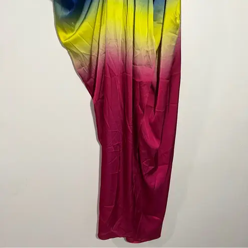 Garnerstyle X FTF Renee Tie Dye Rainbow Maxi Skirt Size NEW 2X Blue