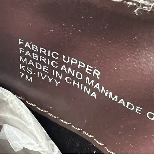 Karen Scott Women's Ivyy Mixed-Media Booties 7M Chocolate Brown $70