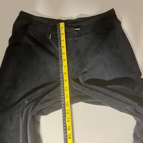 Coolibar Beach Velour Pants Women Small Black Pull On Drawstring UPF 50 Wide Leg