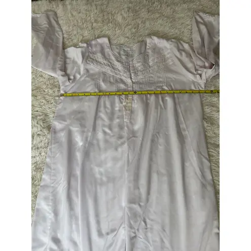 Earth Angels Lingerie Light Pink Long Sleeve Nightgown Lace Details