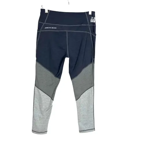 Jadelynn Brooke JLB Fit 3 Tier Colorblock Athletic Leggings Pockets S Athleisure