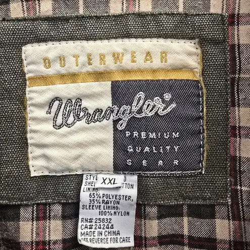 Wrangler {XXL} Vintage  Barn Coat Khaki Green Work Wear Country Farmer Gardner