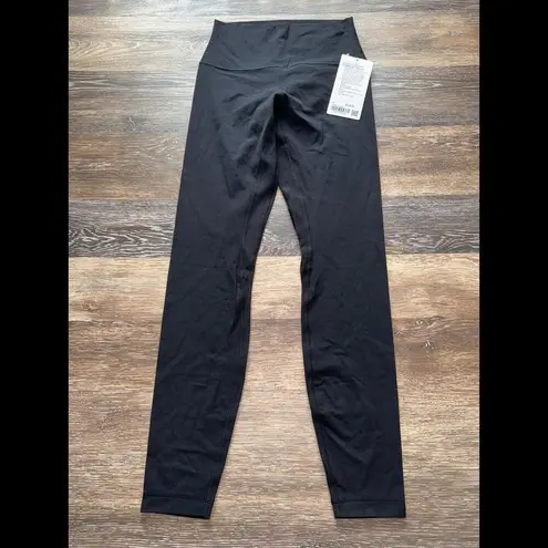 Lululemon  Align Ribbed High Rise 28” Black Size 6 NWT