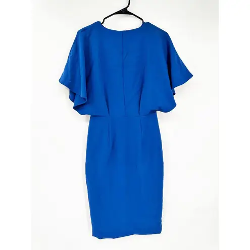 Black Halo Holland Sheath Dress in Cobalt Shoreline Blue Size 2 NEW