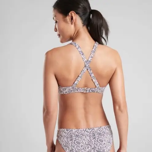 Athleta  Aqualuxe Batik Bra-Sized Floral Mid Coverage Bikini Top 40B/C Adjustable thumbnail 10
