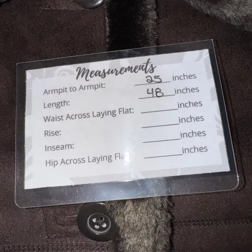 Big Chill VTG Y2K Long Maxi Faux Suede Brown Coat Faux Fur Womens Size L Size L