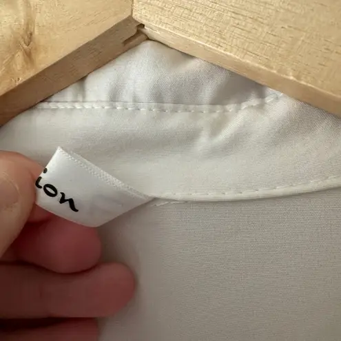 Women’s White Collared Button Down Shirt