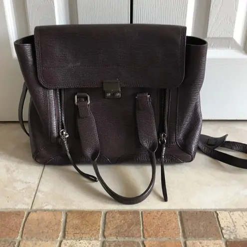 3.1 Phillip Lim 3.1 Philip Lim Wine/Purple Leather Pashli Bag