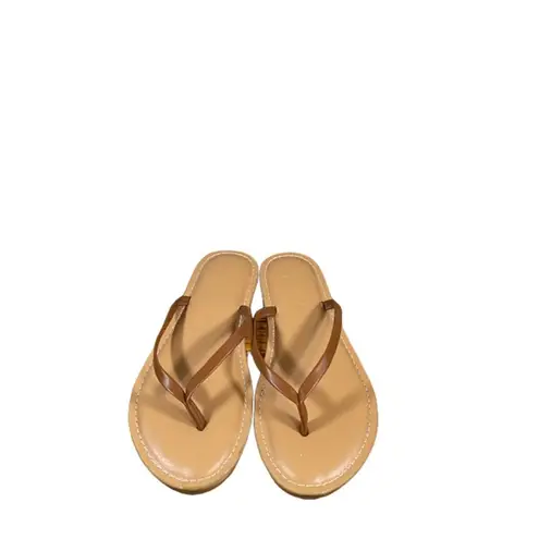 Cushionare Cushionaire Thong Slip On Cora Flat Summer Casual Sandals Beige Women 6.5