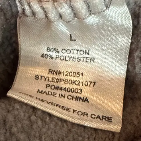 Hippie Rose Grey Sweat Shirt Size Large