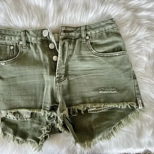 One Teaspoon  Super Khaki High Waist Bonita Shorts