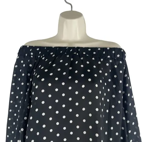 One Teaspoon  for Free People Bonnie Ace Off Shoulder Dot Top Size 8