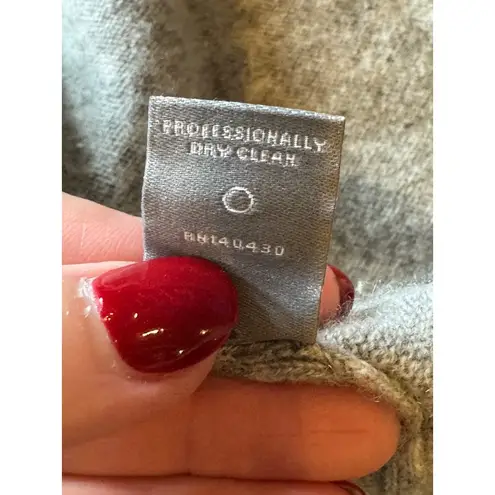 Neiman Marcus Sweater Women Small Gray Cashmere Open Long Line Cardigan Luxury - Image 13