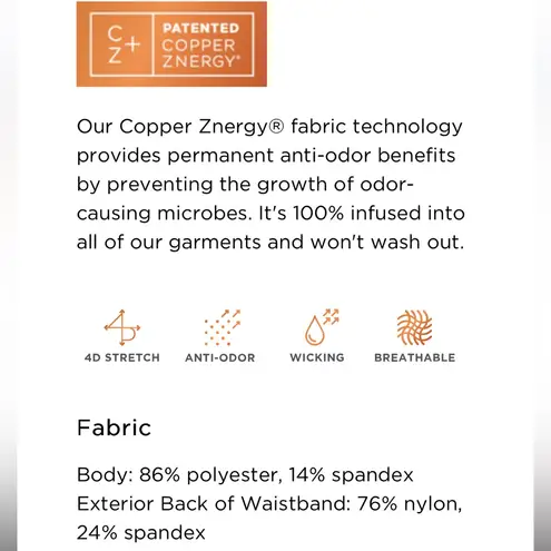 NWT Tommie Copper Lower Back Support Leggings with Adjustable Straps