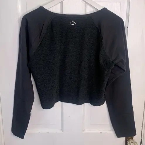 Beyond Yoga  Spacedye Vitality Crop Long-sleeve Pullover Top W-183 Size XL