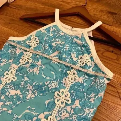 Lilly Pulitzer  She's A Fox print dress sz 2 Style 72866 Blue