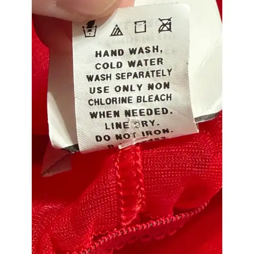 Seductive Wear by Cinema Etoile Red White Fur Trim Babydoll Teddy Lingerie XL