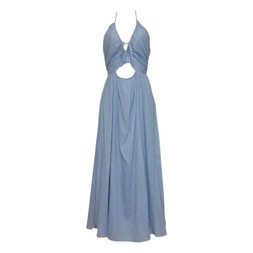Bec & Bridge Calypso Halter Maxi Dress, Meridian Blue, 6 (US)