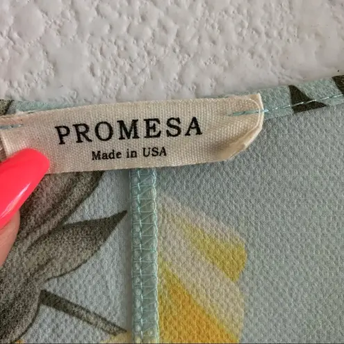 Prómesa Promesa Floral Midi Longline Kimono Oversized Small