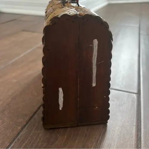 Unique Vintage Vintage Boho Wooden Clutch Bag