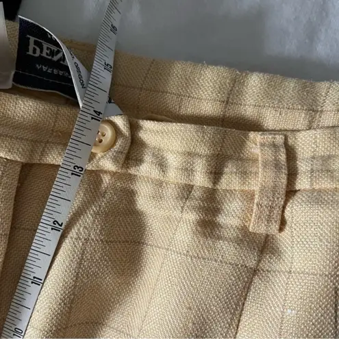Pendleton Rayon, Wool & Silk Blend Trouser Pant Suit Size 16 and Gorgeous Yellow