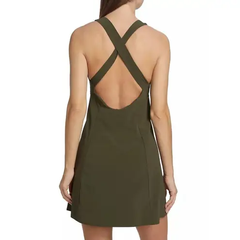 Outdoor Voices Cross Back Dress Forest Green XL Built-In Shorts Athleisure NWT