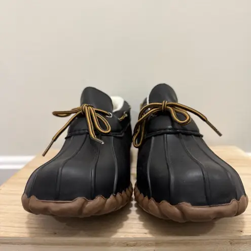 Henry Ferrera Black Low Top Duck Waterproof Loafer Boots 9