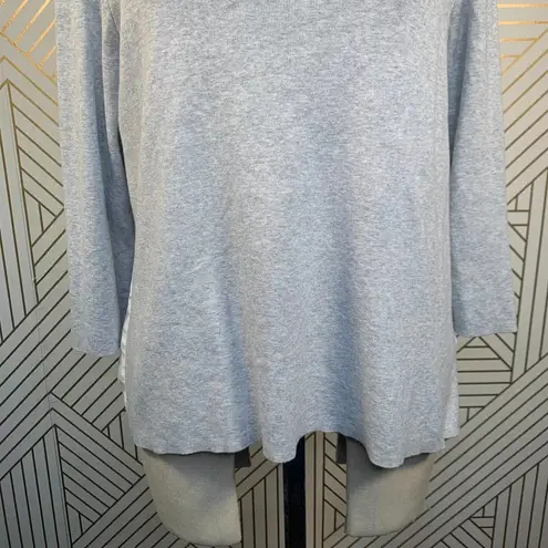 COS Gray Layered Back Pullover Sweater