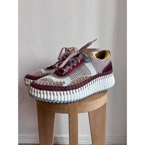 Chloé CHLOE Nama Mesh Sneakers Size 40/ US 10 Plum Purple
