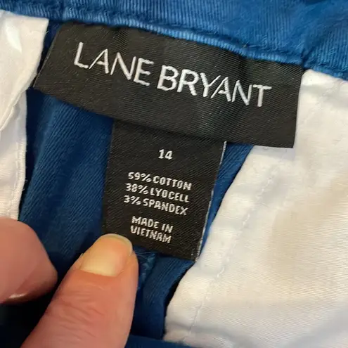 Lane Bryant Blue Women’s Chino Capri Pants Size 14