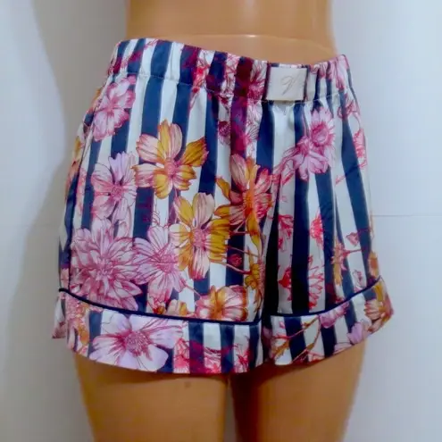 Victoria's Secret Victoria’s Secret Floral Striped Satin Sleep Pajama Shorts