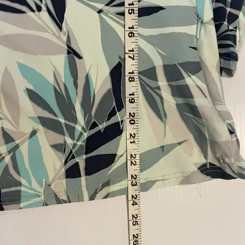 Hang Ten  Tee Shirt Womens M Top Long Sleeve Print Zip Pocket Stretch Pullover‎