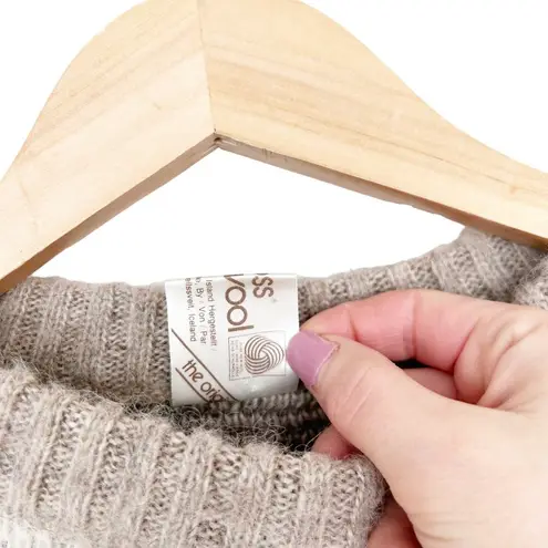 Vintage Alafoss Icewool Cream Tan Star Print Swater Sz M Size M