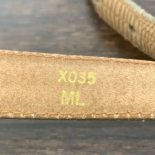 Vintage TJW by Mervyns Women's X035 Snakeskin Belt ML Tan