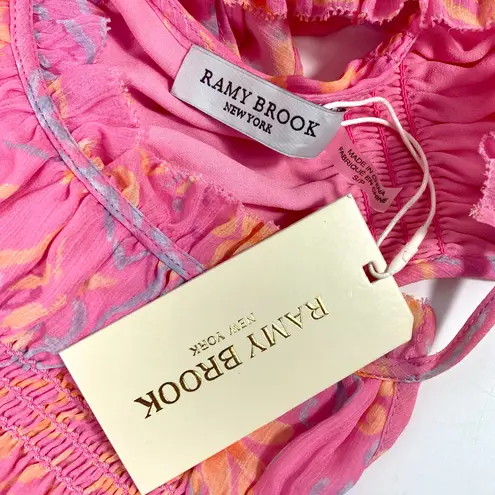 Ramy Brook NWT Harlie Paisley Halter Neck Tank Top in Peony Combo