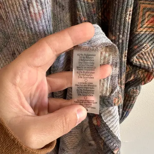 LuLaRoe  Kimono Duster Pastel Patterned With Pockets - Image 6