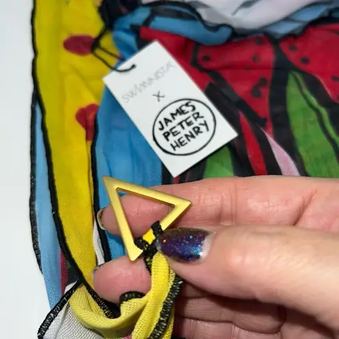 Swiminista X James Peter Henry Superb Long Sarong Sydney Opera House Print Red Size undefined