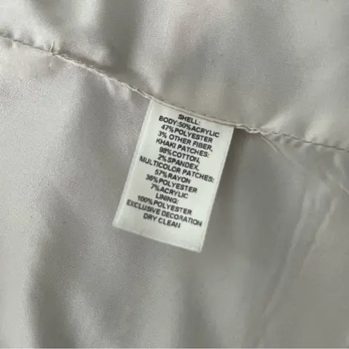 White House | Black Market  Patch Pocket Tweed Jacket, Sz 4